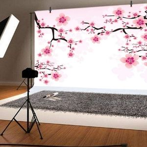 Leyiyi Romantic Cherry Blossoms Backdrop 7x5ft Photography Background